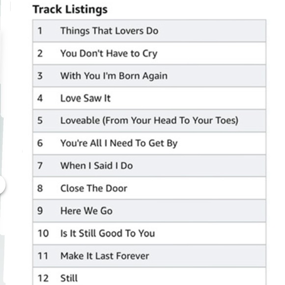 EUC “Things That Lovers Do” CD by Kenny Lattimore & Chante Moore released 2003 - Picture 5 of 5